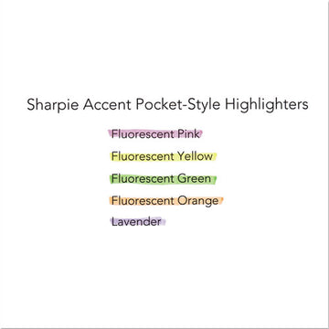 Sharpie® Pocket Style Highlighters, Fluorescent Yellow Ink, Chisel Tip, Yellow Barrel, Dozen freeshipping - TVN Wholesale